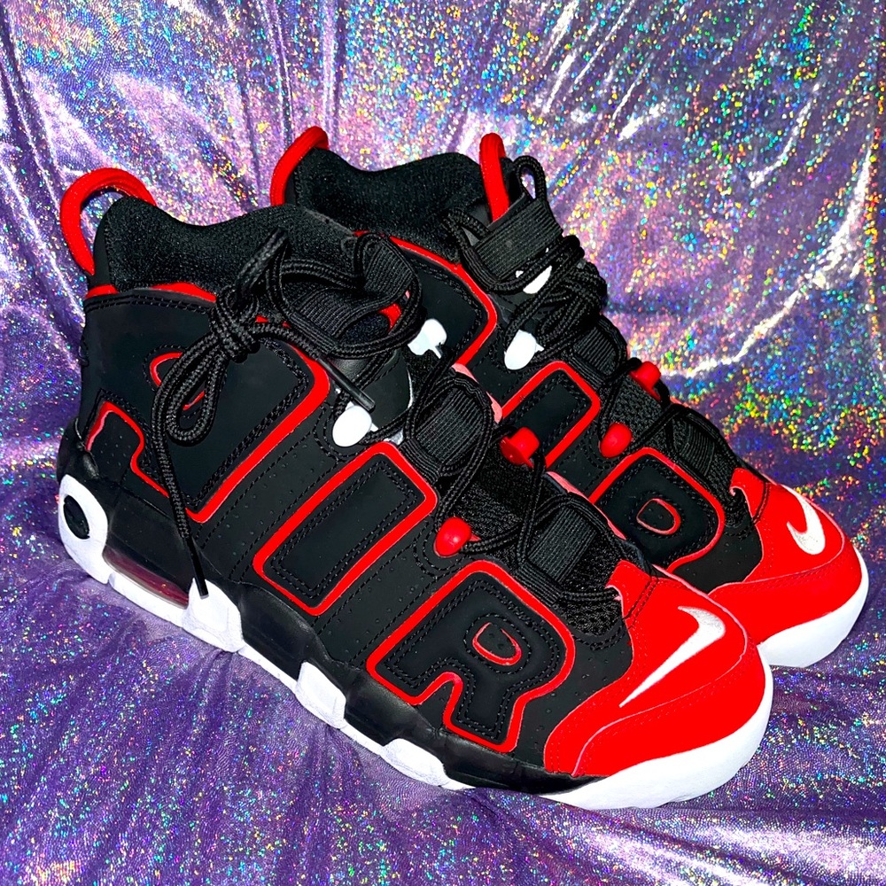 Nike Air More Uptempo 96 GS PIPPEN Red Toe black